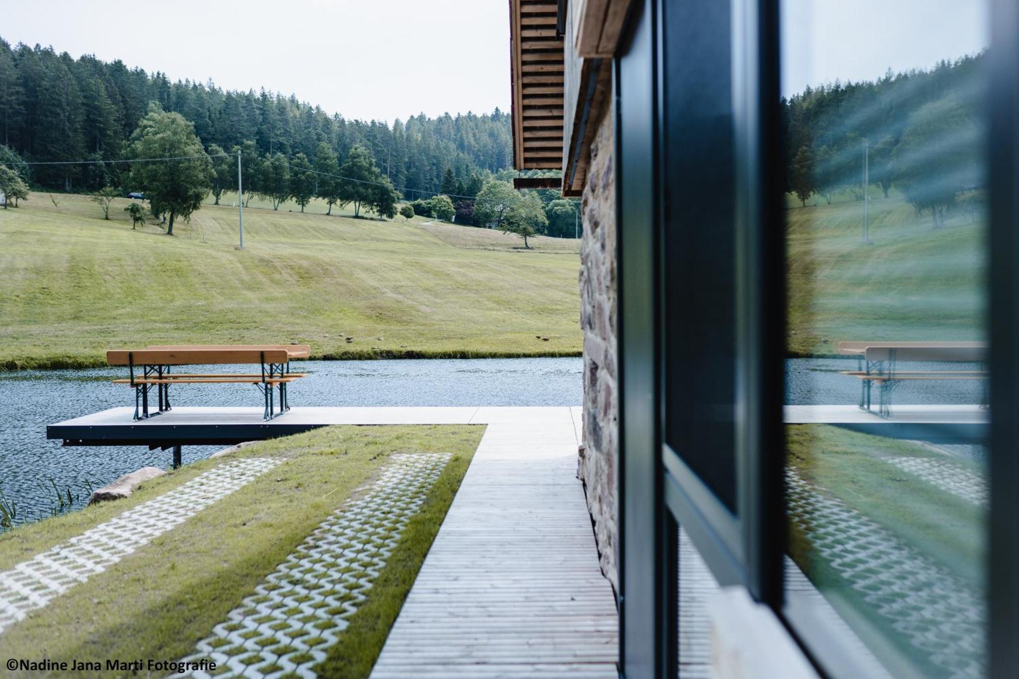 ホルンベルク Ferienhaus Im Schwarzwald Am See "Backhaeusle"ヴィラ エクステリア 写真